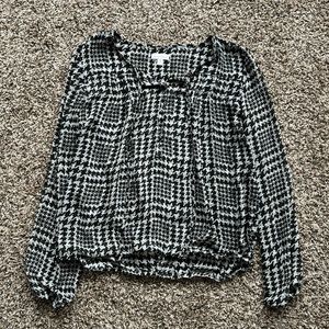 Charming Charlie plaid blouse